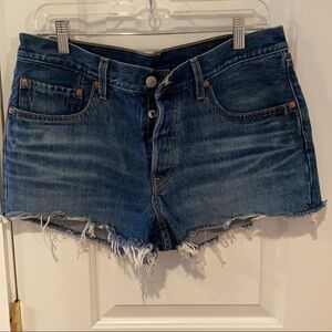 Levi 501 Button Fly Cut Off Shorts